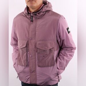 WEEKEND OFFENDER GARBRNDT HOODED JACKET LILAC GLOW MENS